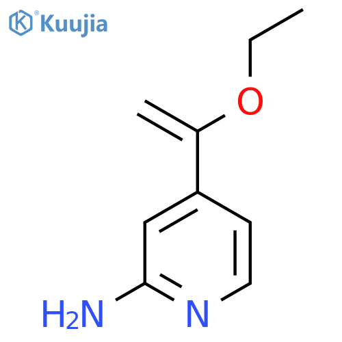4-(1-Ethoxyethenyl)pyridin-2-amine structure