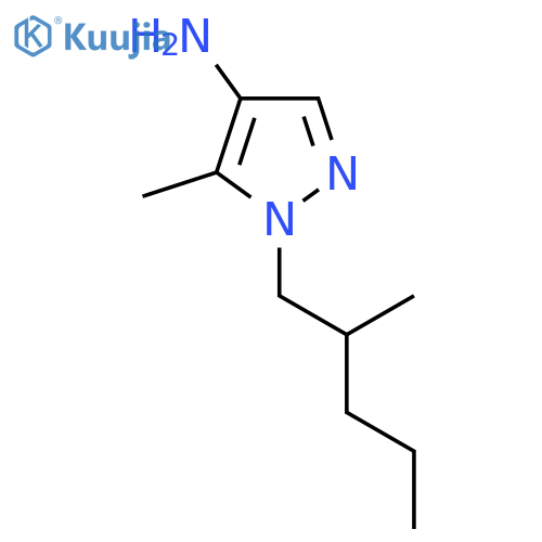 5-methyl-1-(2-methylpentyl)-1H-pyrazol-4-amine structure