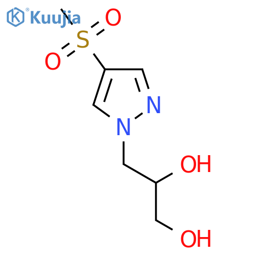 3-(4-methanesulfonyl-1H-pyrazol-1-yl)propane-1,2-diol structure