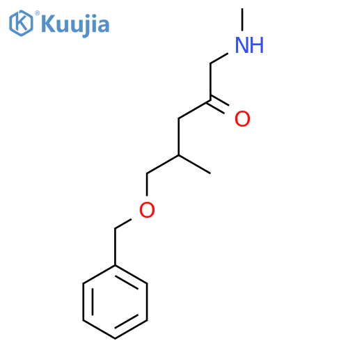 4-[(Benzyloxy)methyl]-1-(methylamino)pentan-2-one structure