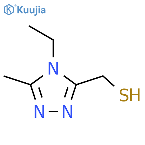(4-ethyl-5-methyl-4H-1,2,4-triazol-3-yl)methanethiol structure