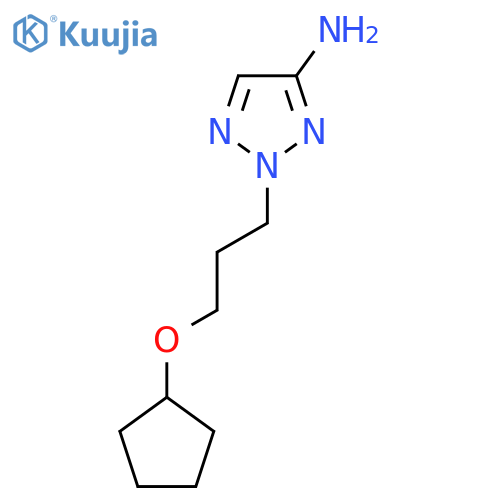 2-3-(cyclopentyloxy)propyl-2H-1,2,3-triazol-4-amine structure