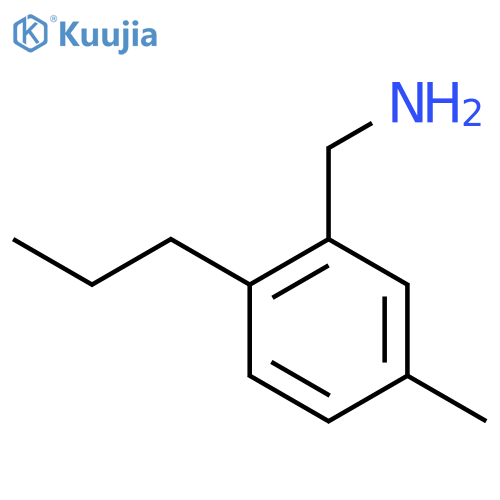 (5-methyl-2-propylphenyl)methanamine structure
