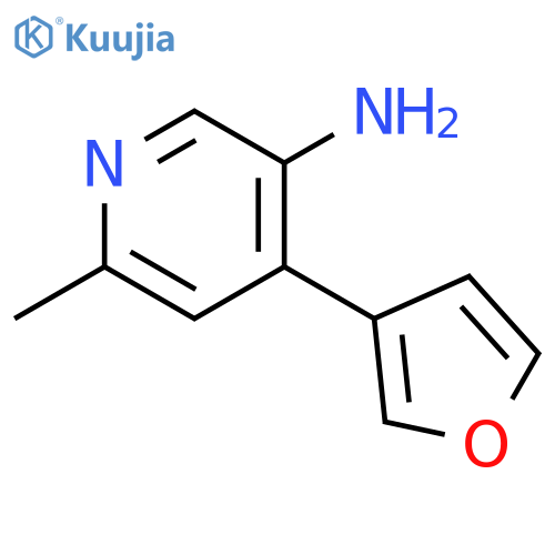 3-Pyridinamine, 4-(3-furanyl)-6-methyl- structure