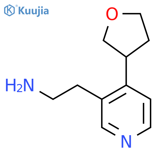2-[4-(Oxolan-3-yl)pyridin-3-yl]ethan-1-amine structure