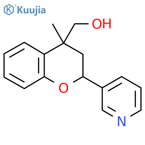 [4-methyl-2-(pyridin-3-yl)-3,4-dihydro-2H-1-benzopyran-4-yl]methanol structure