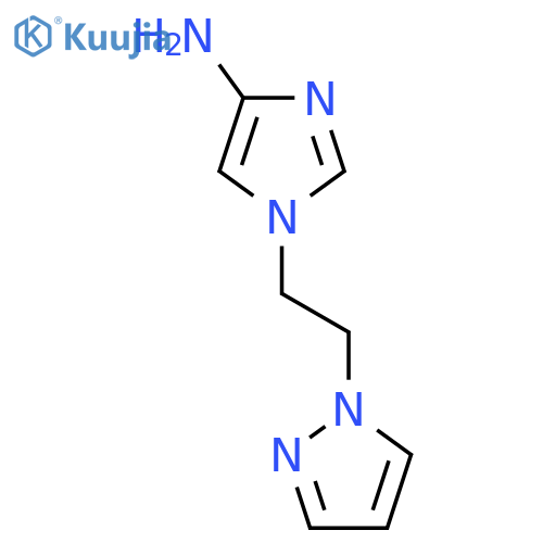 1-2-(1H-pyrazol-1-yl)ethyl-1H-imidazol-4-amine structure