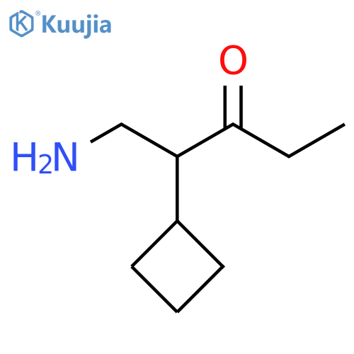 3-Pentanone, 1-amino-2-cyclobutyl- structure