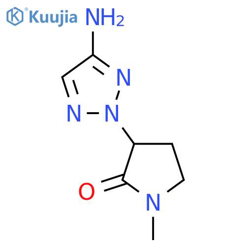 3-(4-amino-2H-1,2,3-triazol-2-yl)-1-methylpyrrolidin-2-one structure