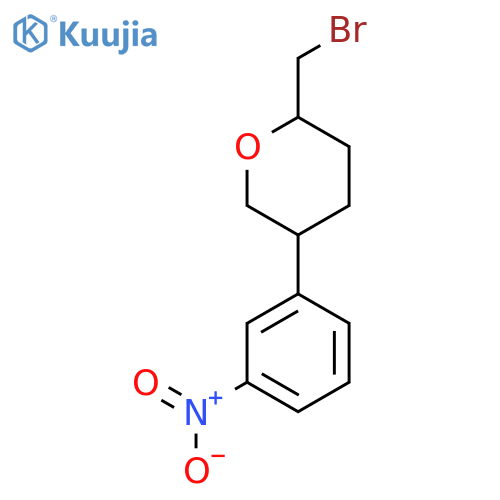2-(Bromomethyl)-5-(3-nitrophenyl)oxane structure