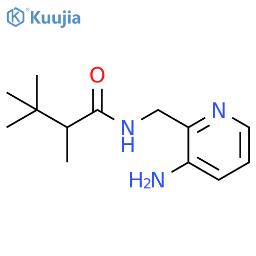 Butanamide, N-[(3-amino-2-pyridinyl)methyl]-2,3,3-trimethyl- structure
