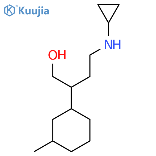 4-(Cyclopropylamino)-2-(3-methylcyclohexyl)butan-1-ol structure