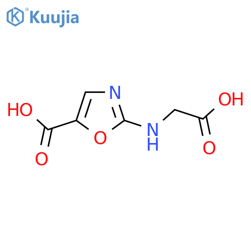 2-(carboxymethyl)amino-1,3-oxazole-5-carboxylic acid structure