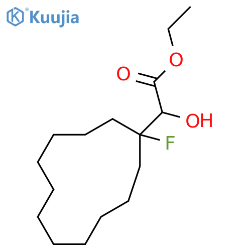 Ethyl 2-(1-fluorocyclododecyl)-2-hydroxyacetate structure