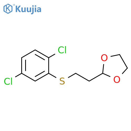 1,3-Dioxolane, 2-[2-[(2,5-dichlorophenyl)thio]ethyl]- structure