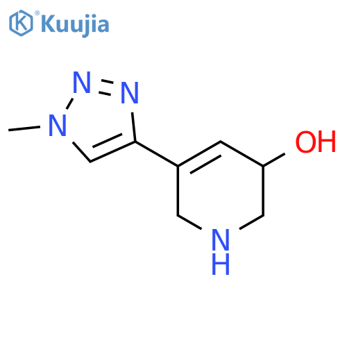 5-(1-methyl-1H-1,2,3-triazol-4-yl)-1,2,3,6-tetrahydropyridin-3-ol structure