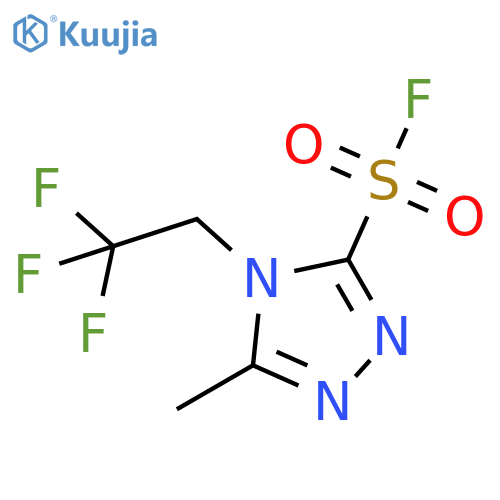 5-methyl-4-(2,2,2-trifluoroethyl)-4H-1,2,4-triazole-3-sulfonyl fluoride structure