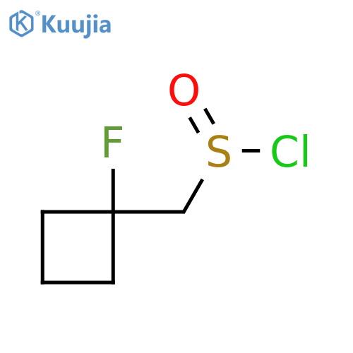(1-Fluorocyclobutyl)methanesulfinyl chloride structure
