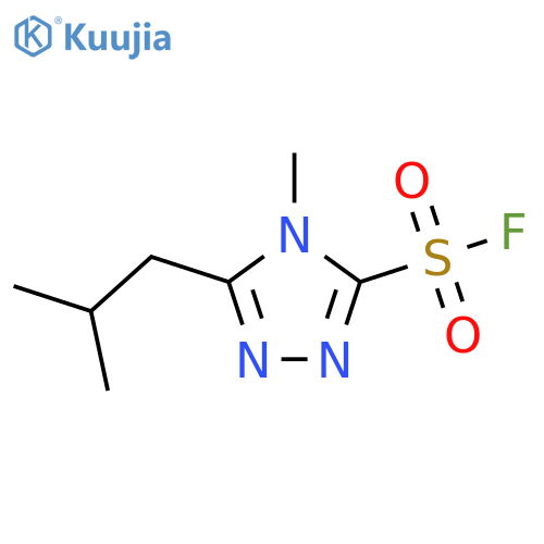 4-Methyl-5-(2-methylpropyl)-1,2,4-triazole-3-sulfonyl fluoride structure