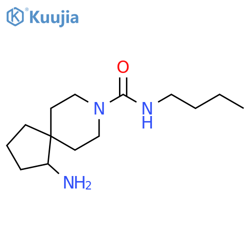 8-Azaspiro[4.5]decane-8-carboxamide, 1-amino-N-butyl- structure