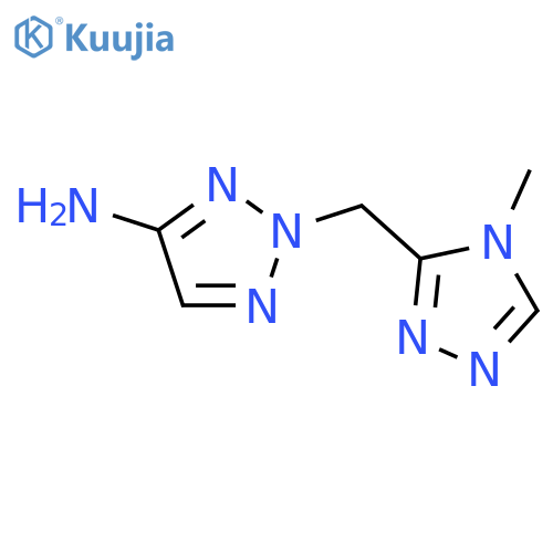 2-(4-methyl-4H-1,2,4-triazol-3-yl)methyl-2H-1,2,3-triazol-4-amine structure