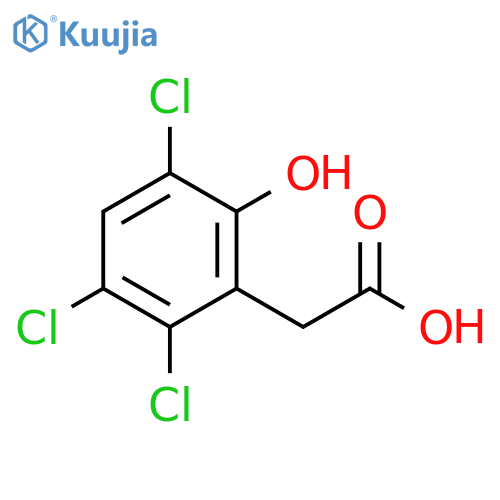 Benzeneacetic acid, 2,3,5-trichloro-6-hydroxy- structure