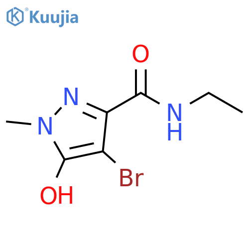 1H-Pyrazole-3-carboxamide, 4-bromo-N-ethyl-5-hydroxy-1-methyl- structure