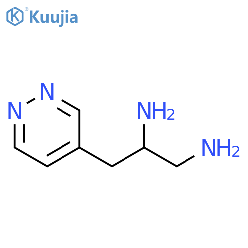 1,2-Propanediamine, 3-(4-pyridazinyl)- structure