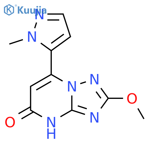 2-methoxy-7-(1-methyl-1H-pyrazol-5-yl)-1,2,4triazolo1,5-apyrimidin-5-ol structure