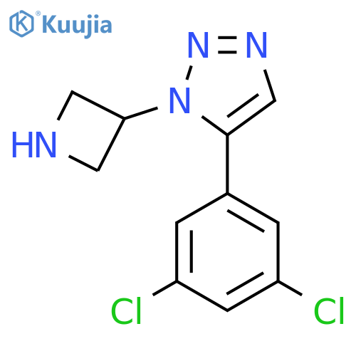 1-(azetidin-3-yl)-5-(3,5-dichlorophenyl)-1H-1,2,3-triazole structure