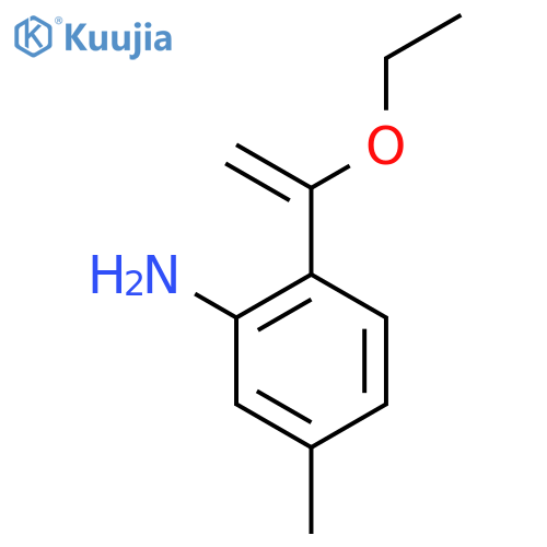 2-(1-Ethoxyethenyl)-5-methylaniline structure