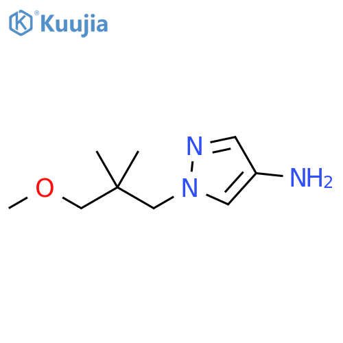 1-(3-methoxy-2,2-dimethylpropyl)-1H-pyrazol-4-amine structure