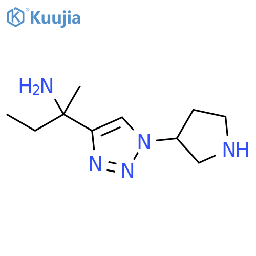 1H-1,2,3-Triazole-4-methanamine, α-ethyl-α-methyl-1-(3-pyrrolidinyl)- structure