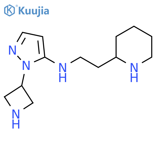 1-(azetidin-3-yl)-N-2-(piperidin-2-yl)ethyl-1H-pyrazol-5-amine structure