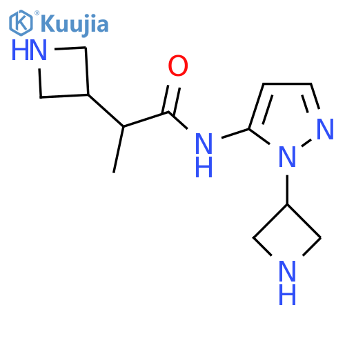2-(azetidin-3-yl)-N-1-(azetidin-3-yl)-1H-pyrazol-5-ylpropanamide structure