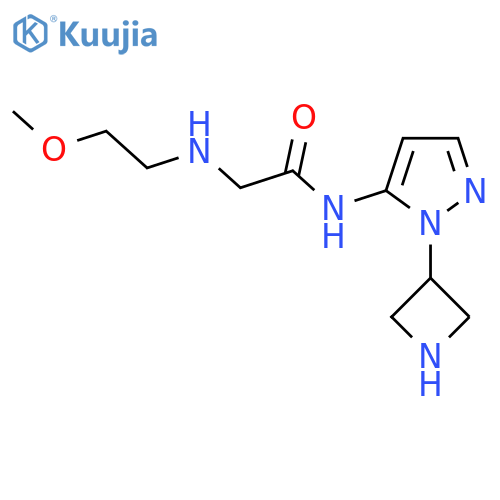 N-1-(azetidin-3-yl)-1H-pyrazol-5-yl-2-(2-methoxyethyl)aminoacetamide structure
