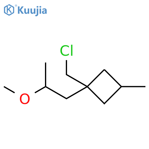 Cyclobutane, 1-(chloromethyl)-1-(2-methoxypropyl)-3-methyl- structure