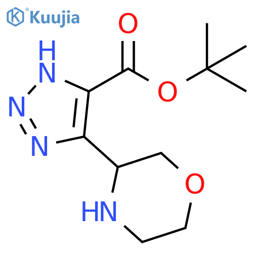 1H-1,2,3-Triazole-5-carboxylic acid, 4-(3-morpholinyl)-, 1,1-dimethylethyl ester structure
