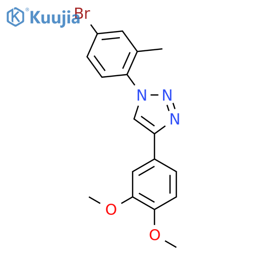 1-(4-Bromo-2-methylphenyl)-4-(3,4-dimethoxyphenyl)triazole structure