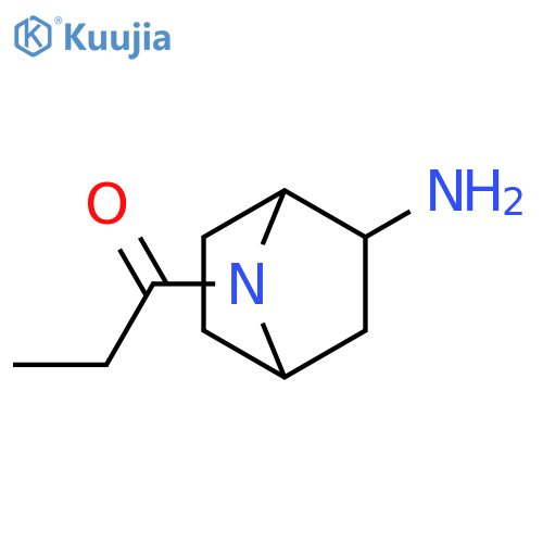1-Propanone, 1-(2-amino-7-azabicyclo[2.2.1]hept-7-yl)- structure