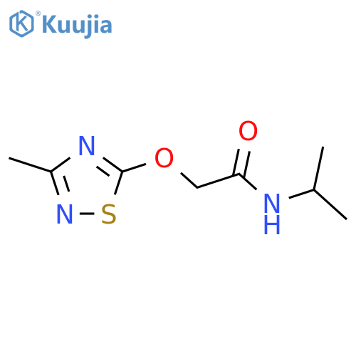 2-(3-methyl-1,2,4-thiadiazol-5-yl)oxy-N-(propan-2-yl)acetamide structure