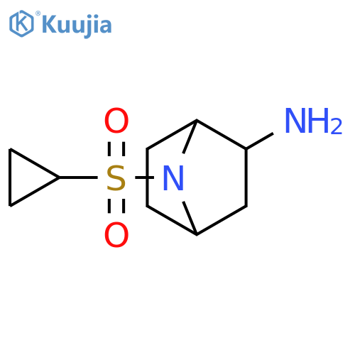 7-Azabicyclo[2.2.1]heptan-2-amine, 7-(cyclopropylsulfonyl)- structure