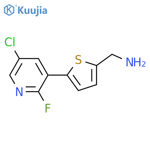 5-(5-chloro-2-fluoropyridin-3-yl)thiophen-2-ylmethanamine structure