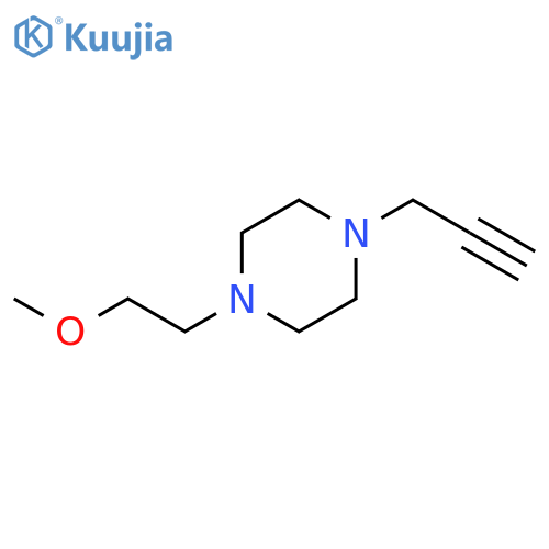 Piperazine, 1-(2-methoxyethyl)-4-(2-propyn-1-yl)- structure