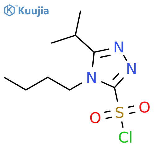 4H-1,2,4-Triazole-3-sulfonyl chloride, 4-butyl-5-(1-methylethyl)- structure