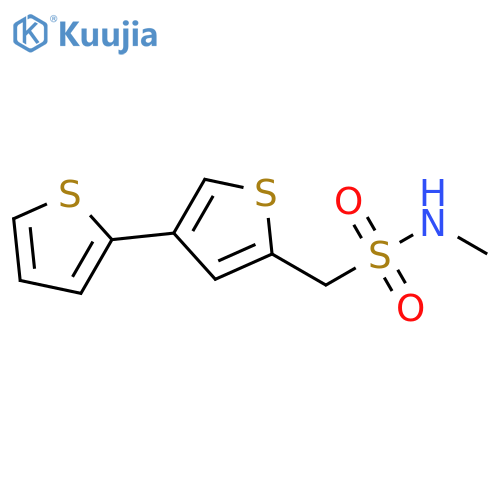 [2,3'-Bithiophene]-5'-methanesulfonamide, N-methyl- structure