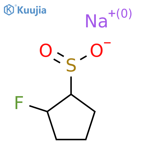 Sodium 2-fluorocyclopentane-1-sulfinate structure