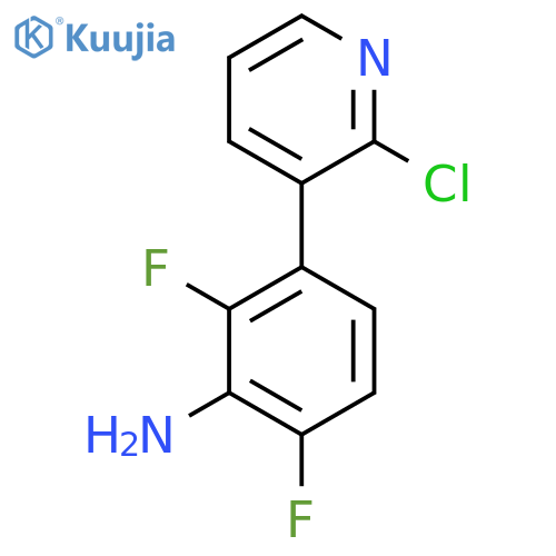 3-(2-Chloropyridin-3-yl)-2,6-difluoroaniline structure