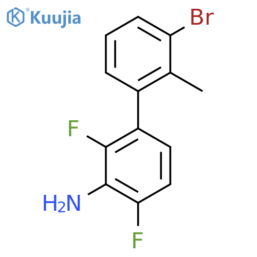 3-(3-Bromo-2-methylphenyl)-2,6-difluoroaniline structure