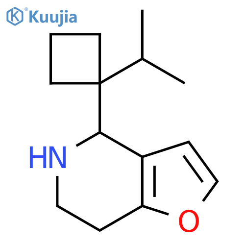 4-1-(propan-2-yl)cyclobutyl-4H,5H,6H,7H-furo3,2-cpyridine structure
